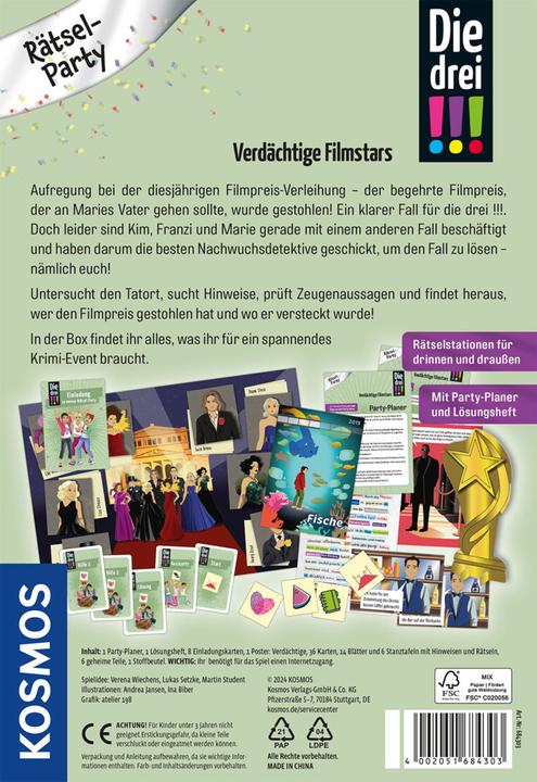 Actual product image Kosmos The three!!! Puzzle party (German)