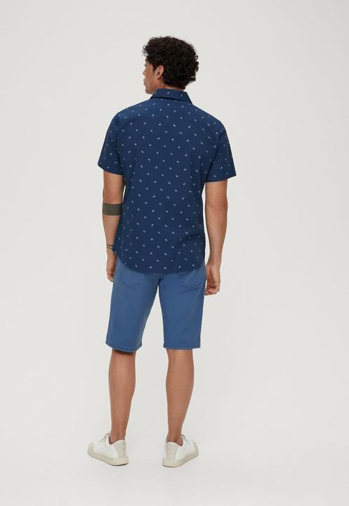 Immagine prodotto s.Oliver Hemd Slim: Kurzarmhemd mit Alloverprint (L)