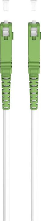 Image du produit Goobay Câble à fibre optique FTTH, monomode OS2 White, blanc simplex, 15 m (S/UTP, CAT6, 15 m)