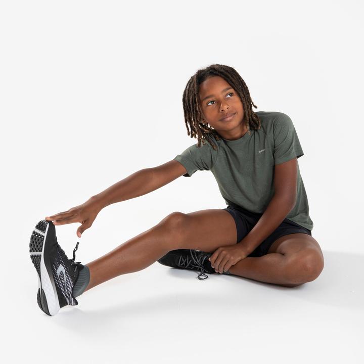Produktbild Kiprun Laufshirt kurzarm Kinder nahtlos - TS Light 900 khaki (140)