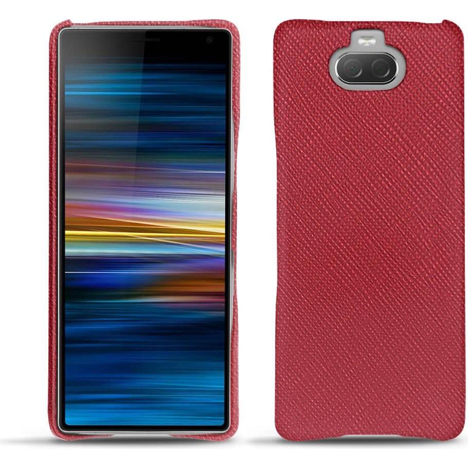 Noreve Lederschutzhülle (Sony Xperia 10 Plus), Smartphone Hülle, Rot