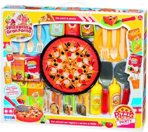 Rs Toys Gran Forno Pizzeria with Plates and Cutlery