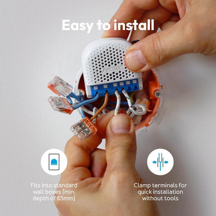 Actual product image Aeotec AEOZZGA004 - Pico Shutter (Zigbee) (Shutter actuator)