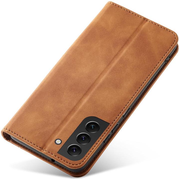 Actual product image Hurtel Magnet Fancy Case for Samsung Galaxy S23+ flip cover wallet stand brown (Samsung Galaxy S23+)