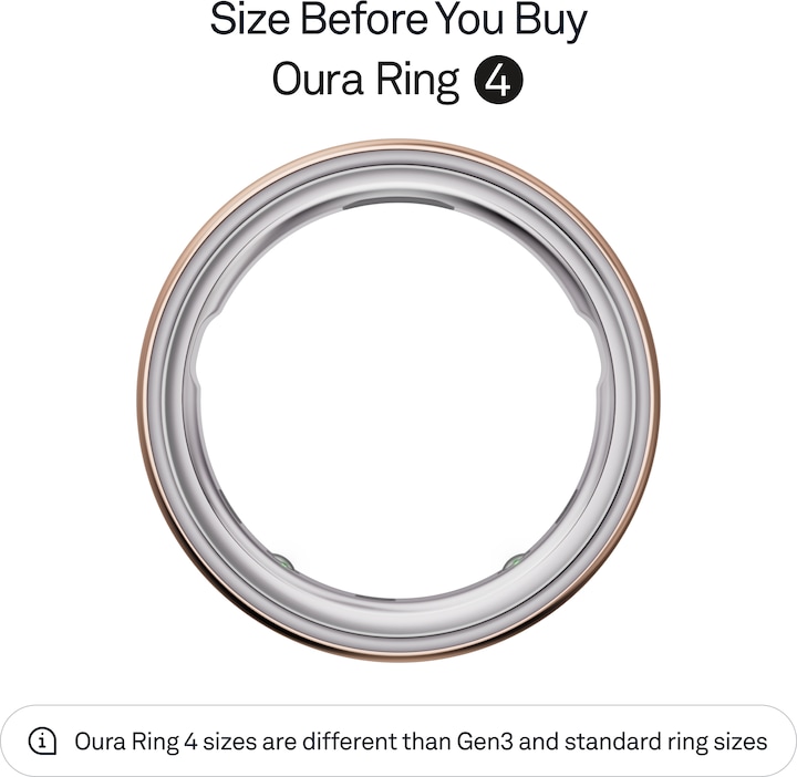 Actual product image Oura Ring 4 (8, Pink gold)