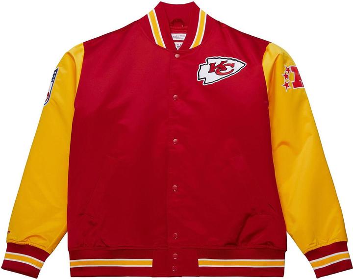 Actual product image Mitchell & Ness M&N Heavyweight Satin Jacke NFL Kansas City Chiefs - XL (XL)
