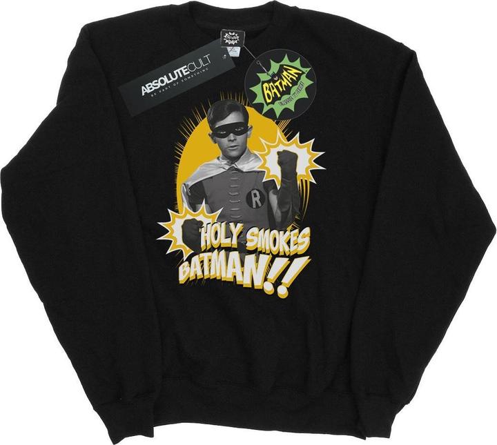 Actual product image Mens Batman TV Series Robin Holy Smokes Cotton Sweatshirt (3XL)