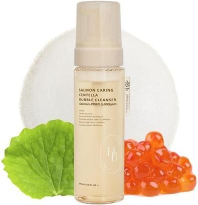 Actual product image Heveblue Salmon Caring Centella Bubble Cleanser (Cleansing lotion, 200 ml)