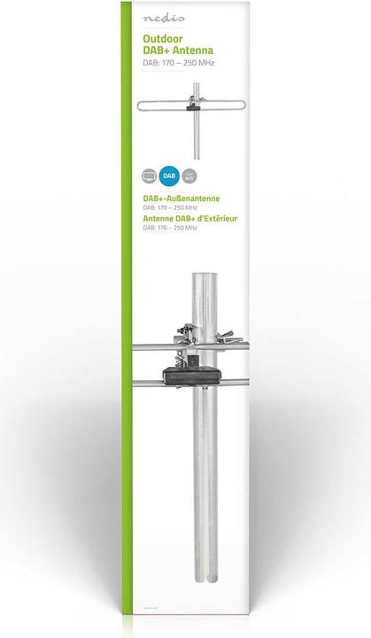 Actual product image Nedis DAB Antenna - Max. 4dB Gain - DAB: 170-250 MHz - 50 km Range - for Outdoor ANORD (4 dB, DAB/ DAB+)