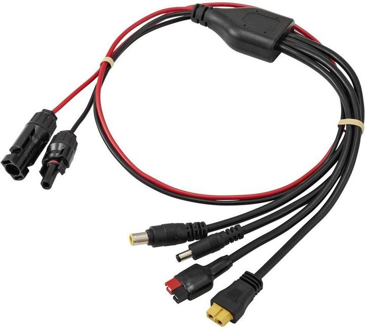 Tru Components 4-in-1 PV-Solar-Adapterkabel 5,5 x 2,1 mm / 7,9 x 0,9 mm, Mini-Batterieanschluss