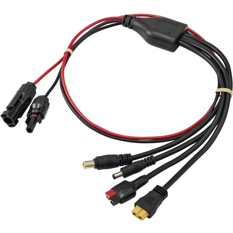Tru Components, Accessori per generatori di corrente, 4-in-1 PV-Solar-Adapterkabel 5,5 x 2,1 mm / 7,9 x 0,9 mm, Mini-Batterieanschluss