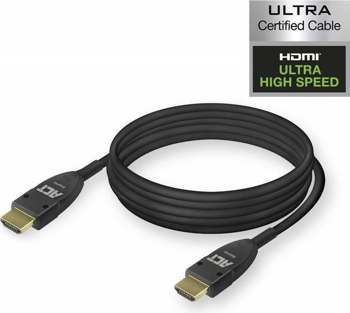 Actual product image ACT 15 meters HDMI Professional Certified 8K Active Optical Cable HDMI-A male - HDMI-A male (15 m)