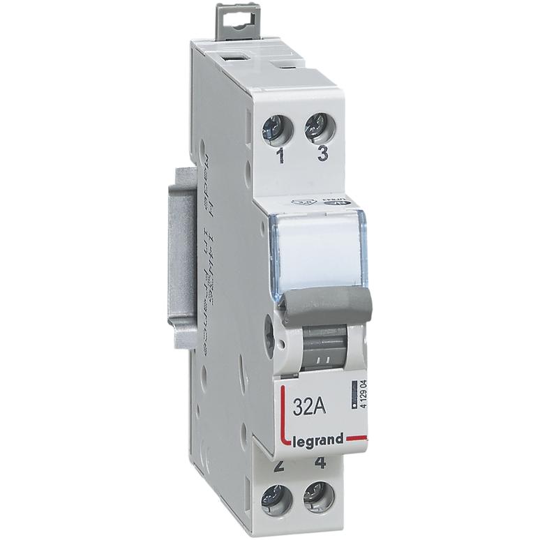 Legrand, Systemstromversorgung, Modularer Lasttrennschalter 1NO+1NC 32A 1P 250V FR331 (412904)