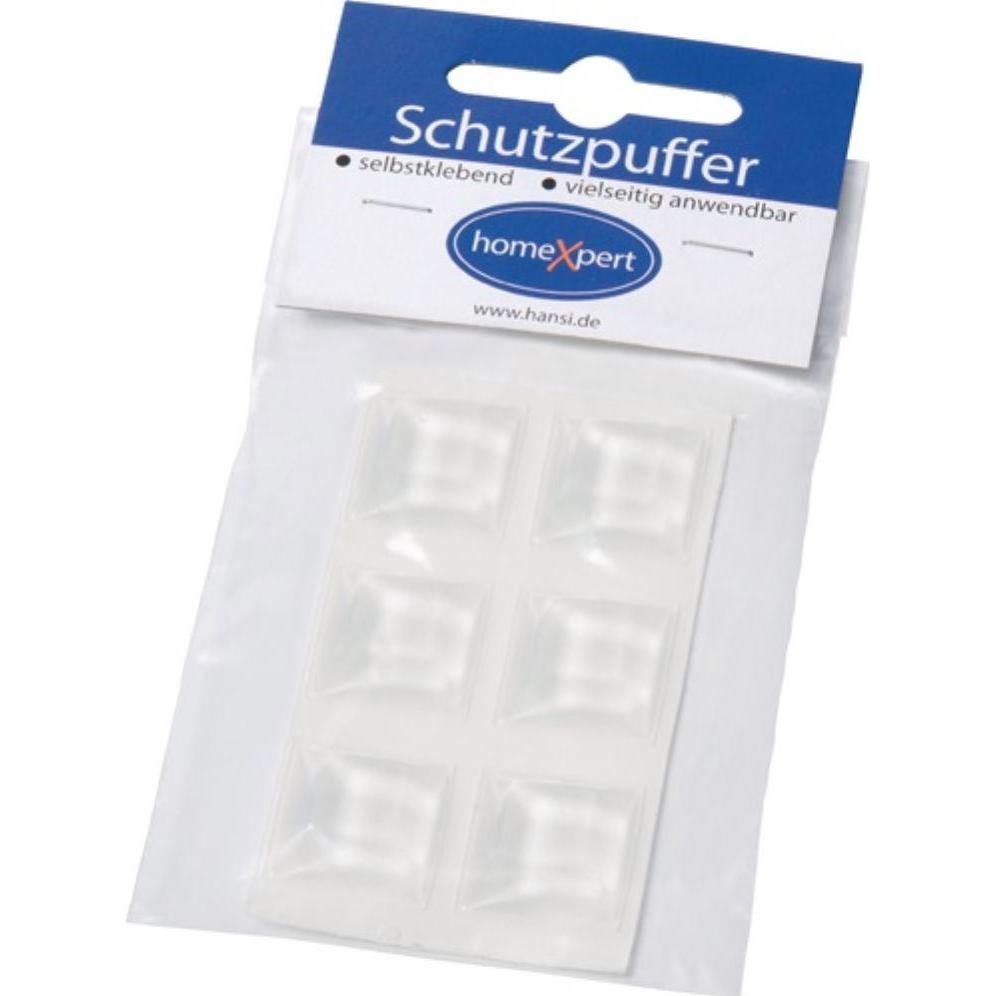 Hansi-Siebert, Möbelgleiter + Schutzpuffer, Schutzpuffer Clear 20,5 mm Kunststoff transparent Quadrat selbstklebend (Kun...
