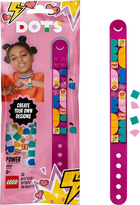 Actual product image LEGO Superhero Bracelet (41919, LEGO Dots)