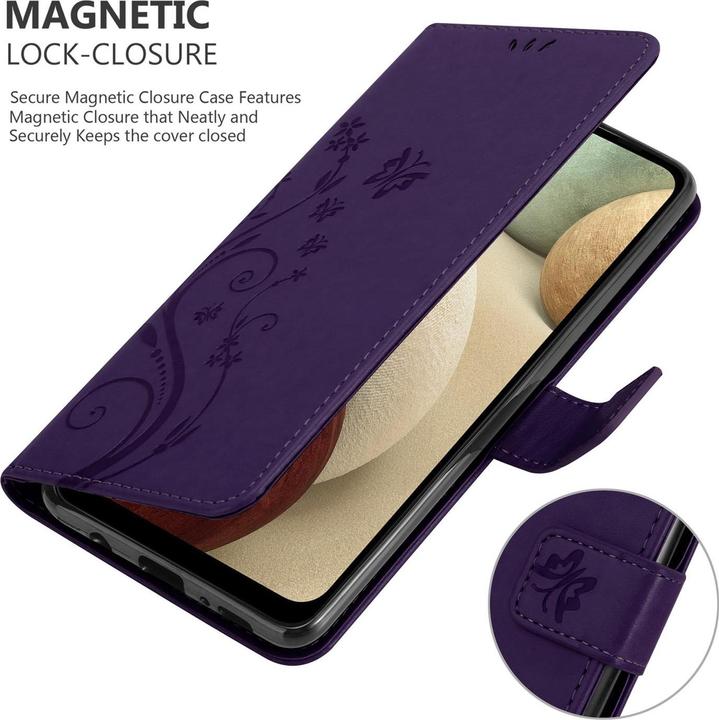 Actual product image Cadorabo Flower Book Cover (Samsung Galaxy A12)