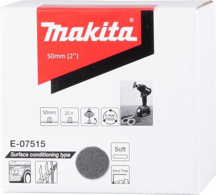 Actual product image Makita E-07515 Fleece disc soft-fine 50mm (Very fine)
