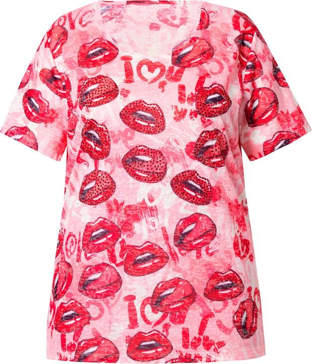 Immagine prodotto Angel of Style T-Shirt, Komfort Fit, Kussmund-Print (44)