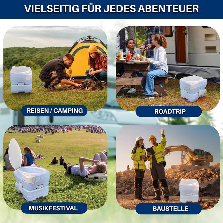 Produktbild SereneLife Tragbare Campingtoilette