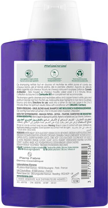 Produktbild Klorane Anti-Gelbstich Shampoo mit BIO-Kornblume (200 ml, Flüssiges Shampoo)