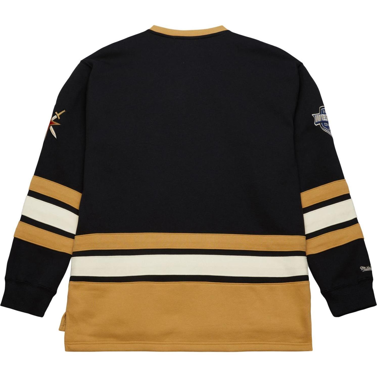 Thumbnail - Mitchell & Ness, Herren, Pullover, M&N Vegas Golden Knights NHL Lace-Up Heritage Hoody - M, Schwarz, (M)