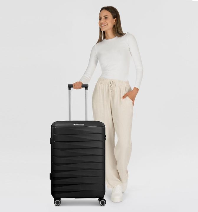 Image du produit Franky London 4 rollers Trolley M 42 cm with extensible fold (59 l, M (50 - 90l))
