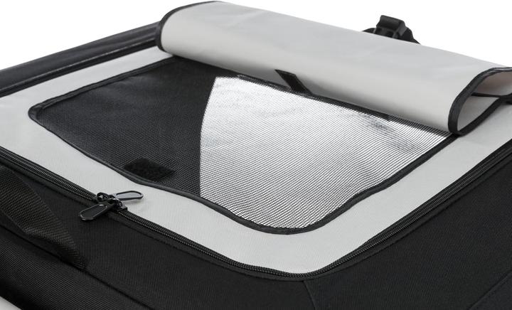 Produktbild Trixie Transportbox Vario 50 (Hund, Atmungsaktiv, Komplett zu öffnen, Reflektoren, Waschmaschinenfest)
