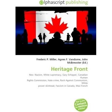 Thumbnail - Heritage Front, Fachbücher von Agnes F. Vandome, Frederic P. Miller, John McBrewster