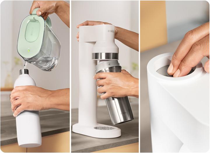 Produktbild Brita sodaTRIO Edelstahlflasche