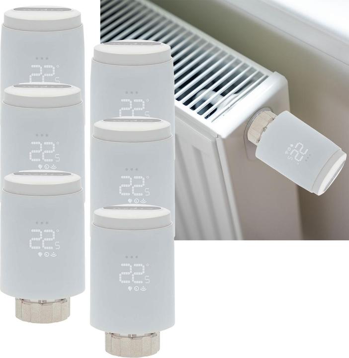 Immagine prodotto Nedis 6er-Set Smartes Heizkörperthermostat inkl. Zigbee-Gateway