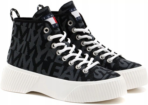 Actual product image Tommy Hilfiger Women's high-top sneaker Vulc knitted Mc (37)