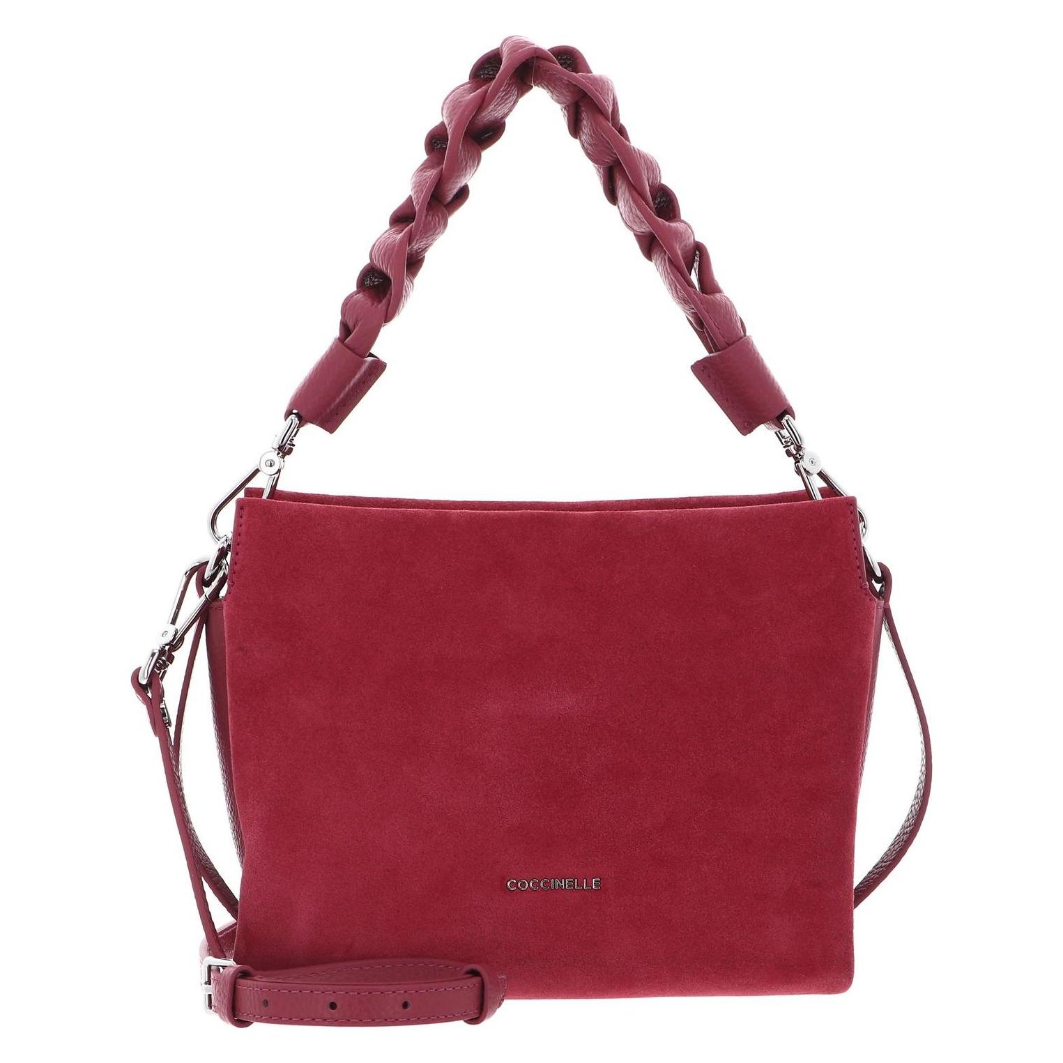 Coccinelle, Damen, Handtasche, Boheme Handbag Suede Grainy Leather, Pink