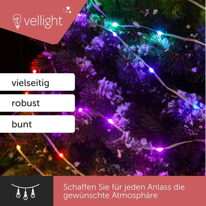 Actual product image Vellight TUYA LED - 7.5 m - 75 multicoloured lamps - transparent wire - smart (7.50 m)