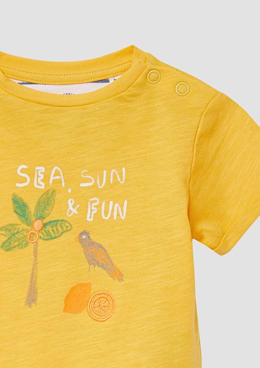 Produktbild S.Oliver T-Shirt Baumwoll-T-Shirt mit Stickerei und Print (86)
