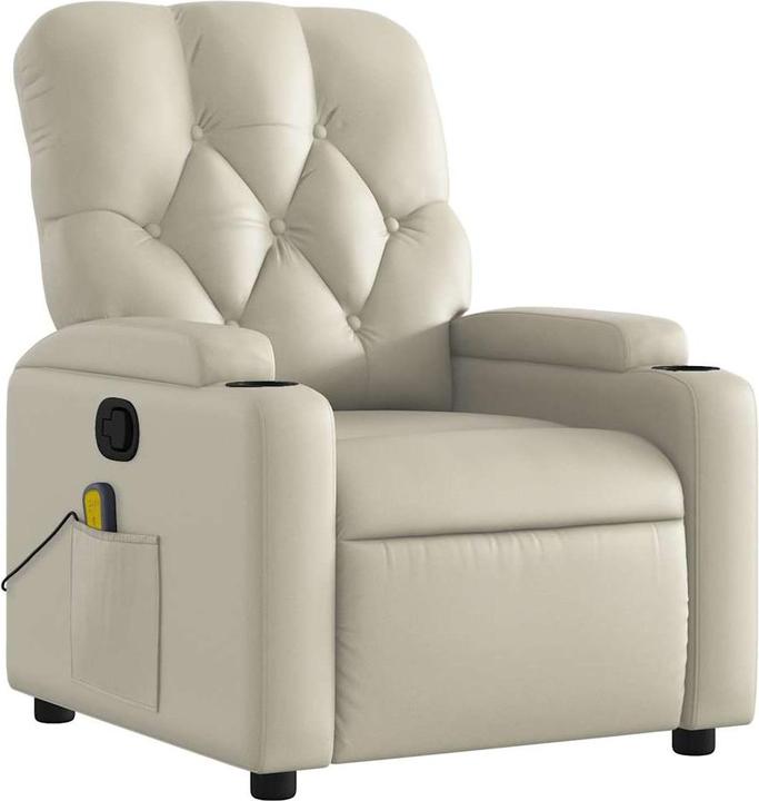 Immagine prodotto vidaXL Sedia da massaggio in similpelle crema, colore: crema, materiale