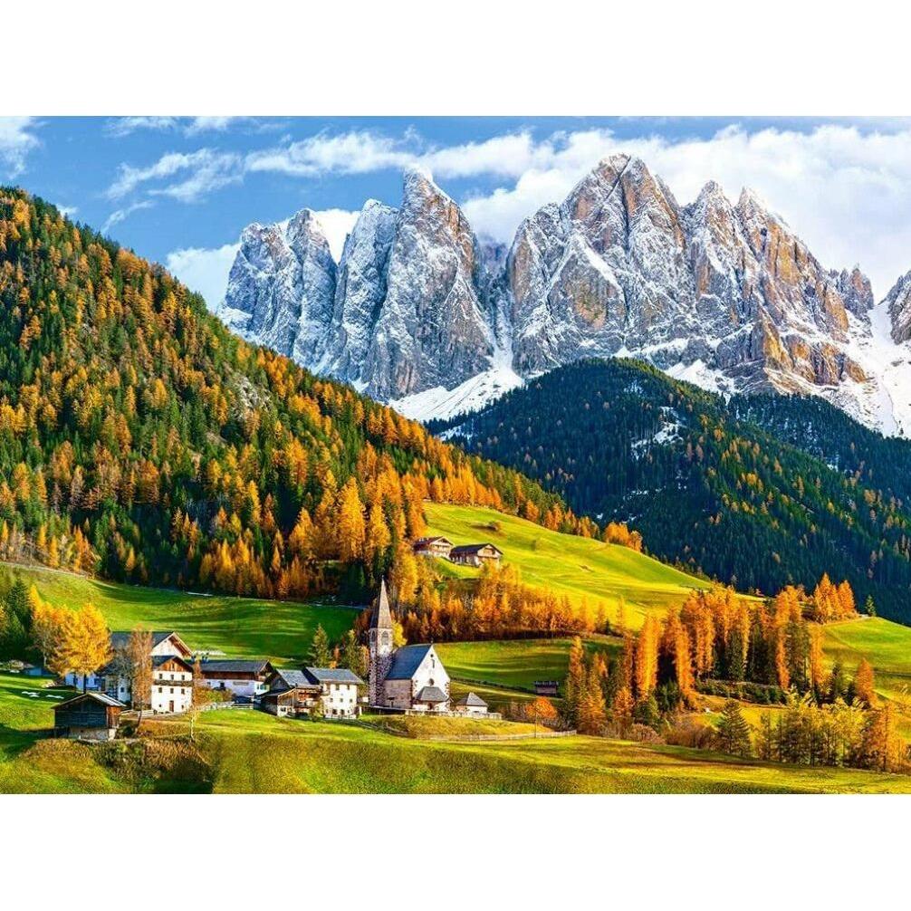Thumbnail - Castorland Church of Magdalena, Dolomites Jigsaw puzzle 2000 pc(s) Landscape (2000 Teile)