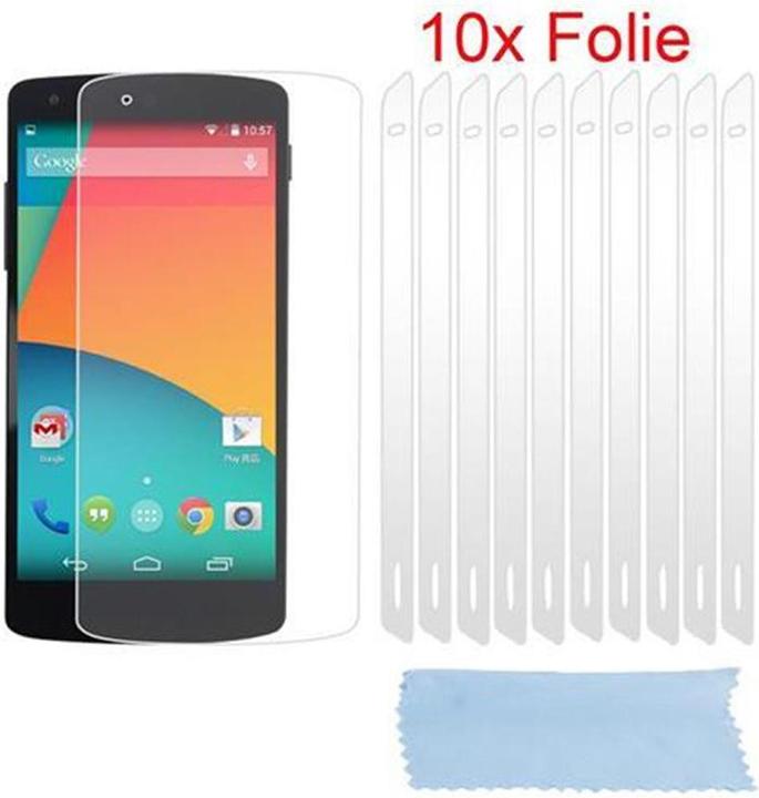 Produktbild Cadorabo 10x Schutzfolie (1 Stück, LG Nexus 5)