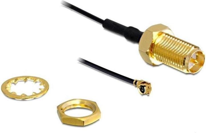 Actual product image Delock I-PEX / RP-SMA antenna connector, 5cm (Antenna cable)