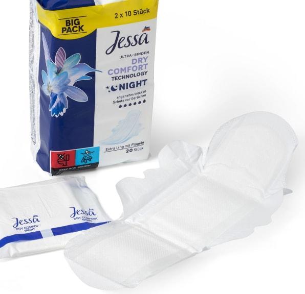 dm Jessa Ultra pads Dry Comfort Night