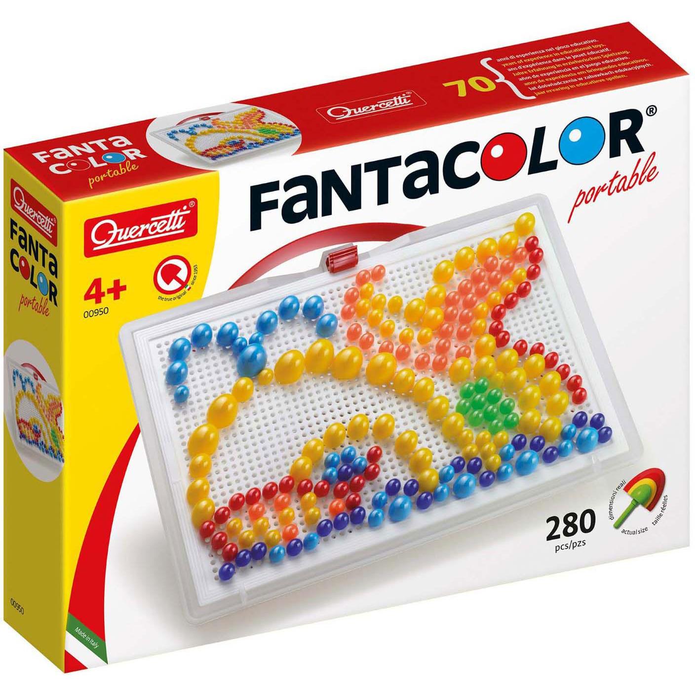 Quercetti Stiftemosaik FantaColor Portable (280 Teile)