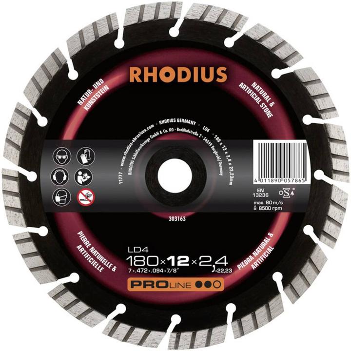 Produktbild Rhodius LD4 Diamanttrennscheibe