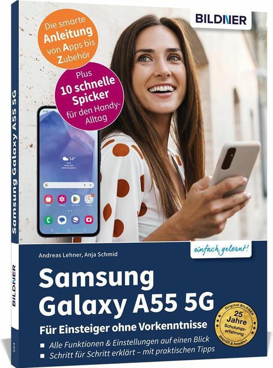 Actual product image Schmid:Samsung Galaxy A55 - For beginners (German, Anja Schmid, 2024)