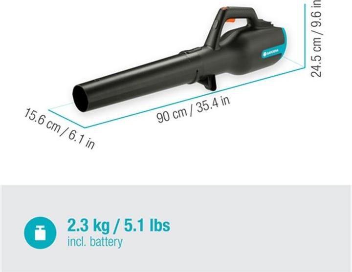 Actual product image Gardena PowerJet 18V P4A (Rechargeable battery operated, Leaf blower)