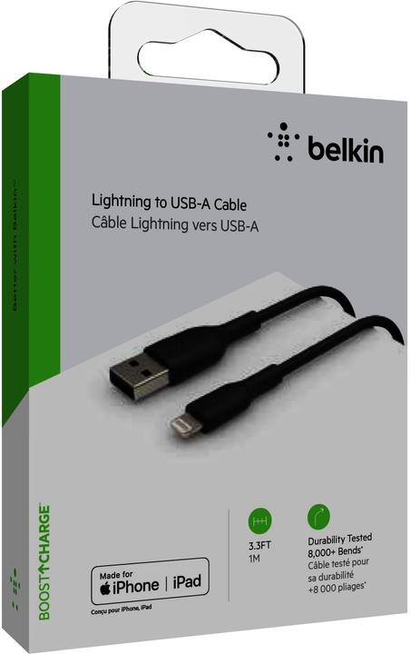 Image du produit Belkin USB A - Lightning (1 m, USB 2.0)