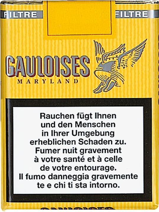 Actual product image Gauloises Filter yellow soft