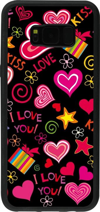 Immagine prodotto PhoneLook Coque Silicone rigide noir Valentine 2023 simboli d'amore (Samsung Galaxy S8+)