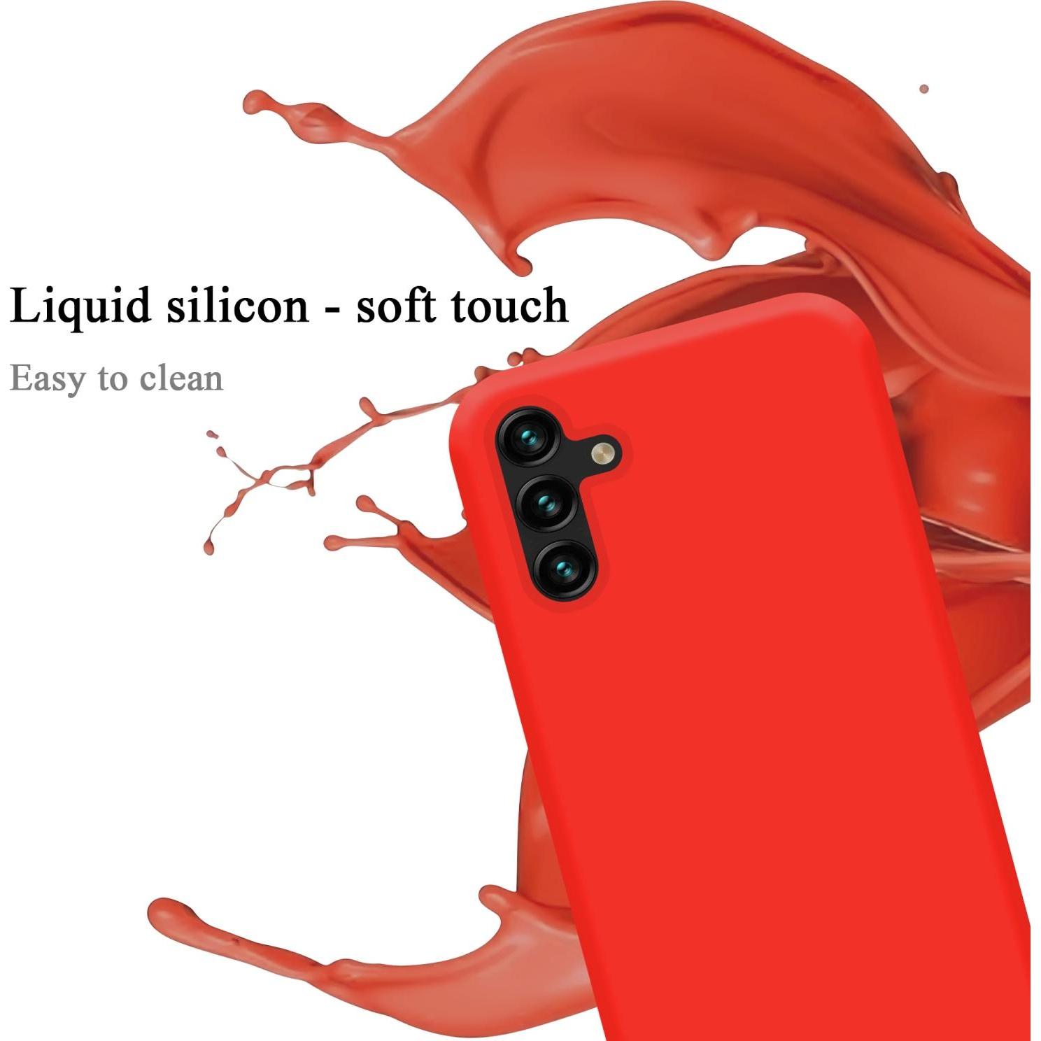 Thumbnail - Cadorabo TPU Liquid Silicone Case Hülle (Samsung Galaxy A13 5G), Smartphone Hülle, Rot