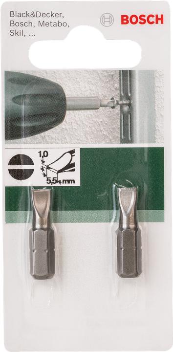 Image du produit Bosch Zubehör Embout fendu 5,5 mm Accessoires (Fente 1,0 x 5,5 mm)