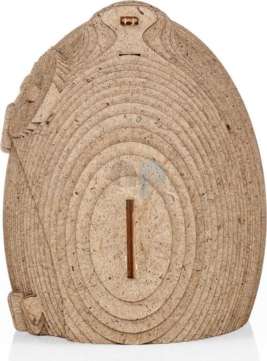 Actual product image Eco Wood Art Coin Bank Puzzle - Owl