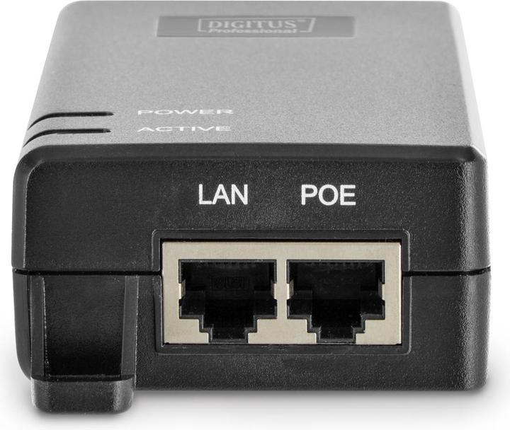 Actual product image Digitus PoE+ Power Injector 48V 30W 10/100/1000 Mbit RJ45 LAN Input RJ45 PoE Output... (802.3at (PoE+), 30 W)